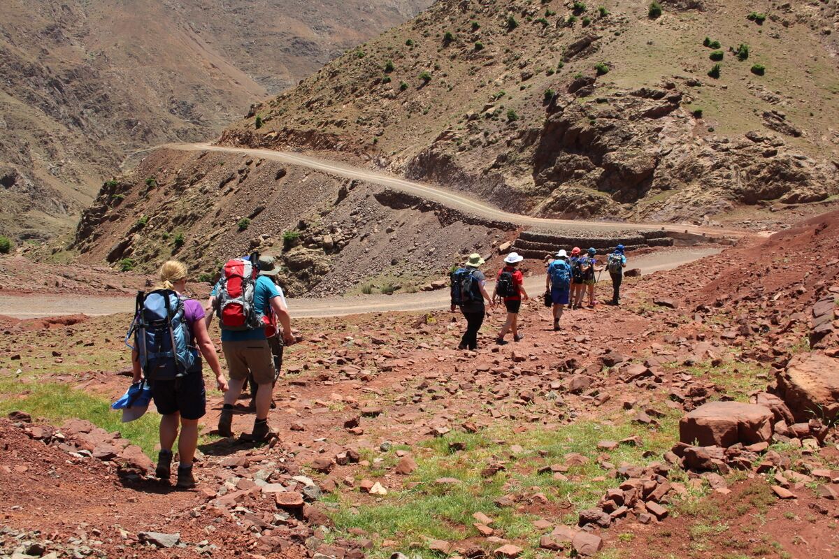 hiking in morocco